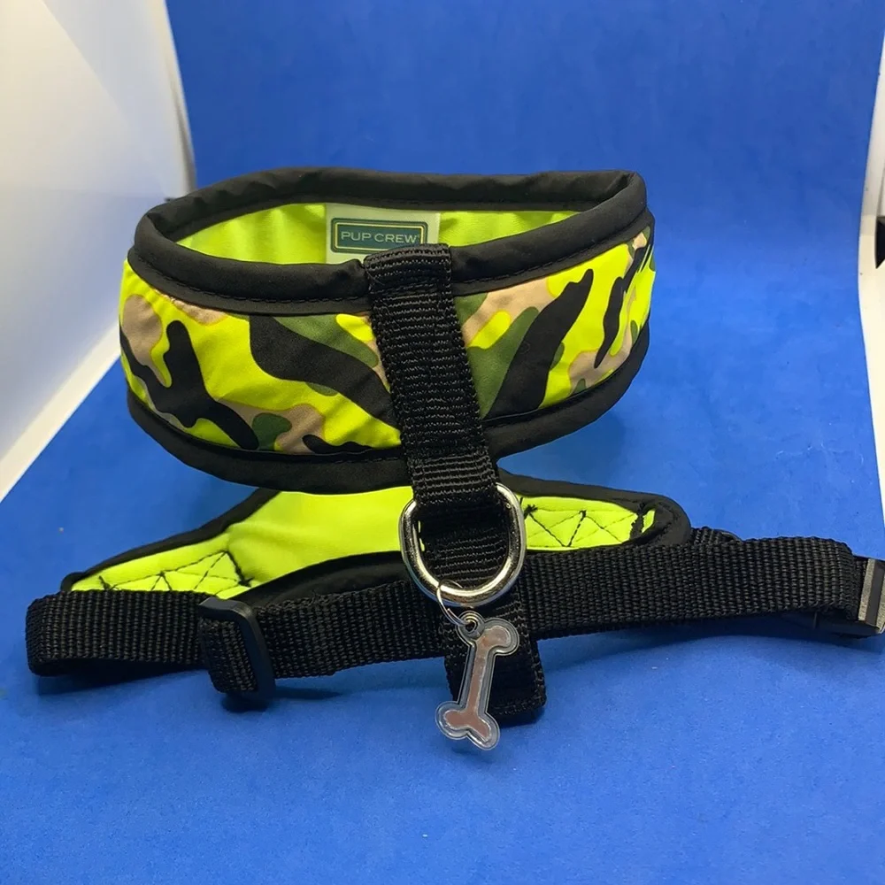 Neon Camo 💚 ❤️ 🐶 T-Strap harness. XS fur-baby love 🐶‎ will be the coolest!